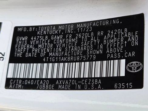 Certified 2024 Toyota Camry SE image 23