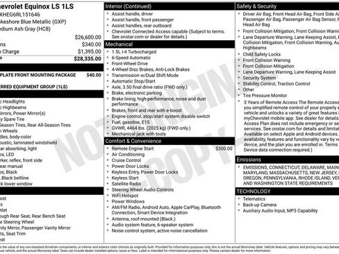 Used 2024 Chevrolet Equinox LS image 2
