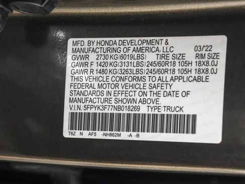 Used 2022 Honda Ridgeline RTL-E image 50