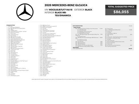 Used 2020 Mercedes-Benz GLC 63 AMG 4MATIC Coupe image 4