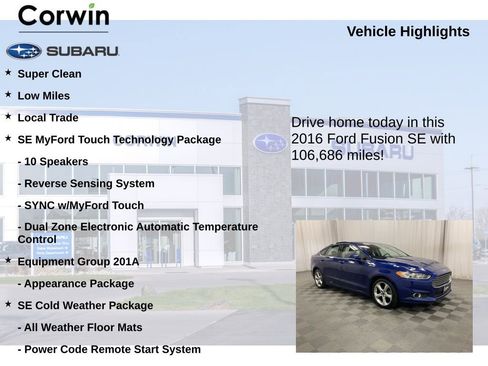 Used 2016 Ford Fusion SE image 6