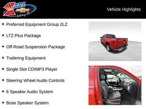 Used 2015 Chevrolet Silverado 1500 LTZ Z71 w/ LTZ Plus Package AWD/4WD image 2