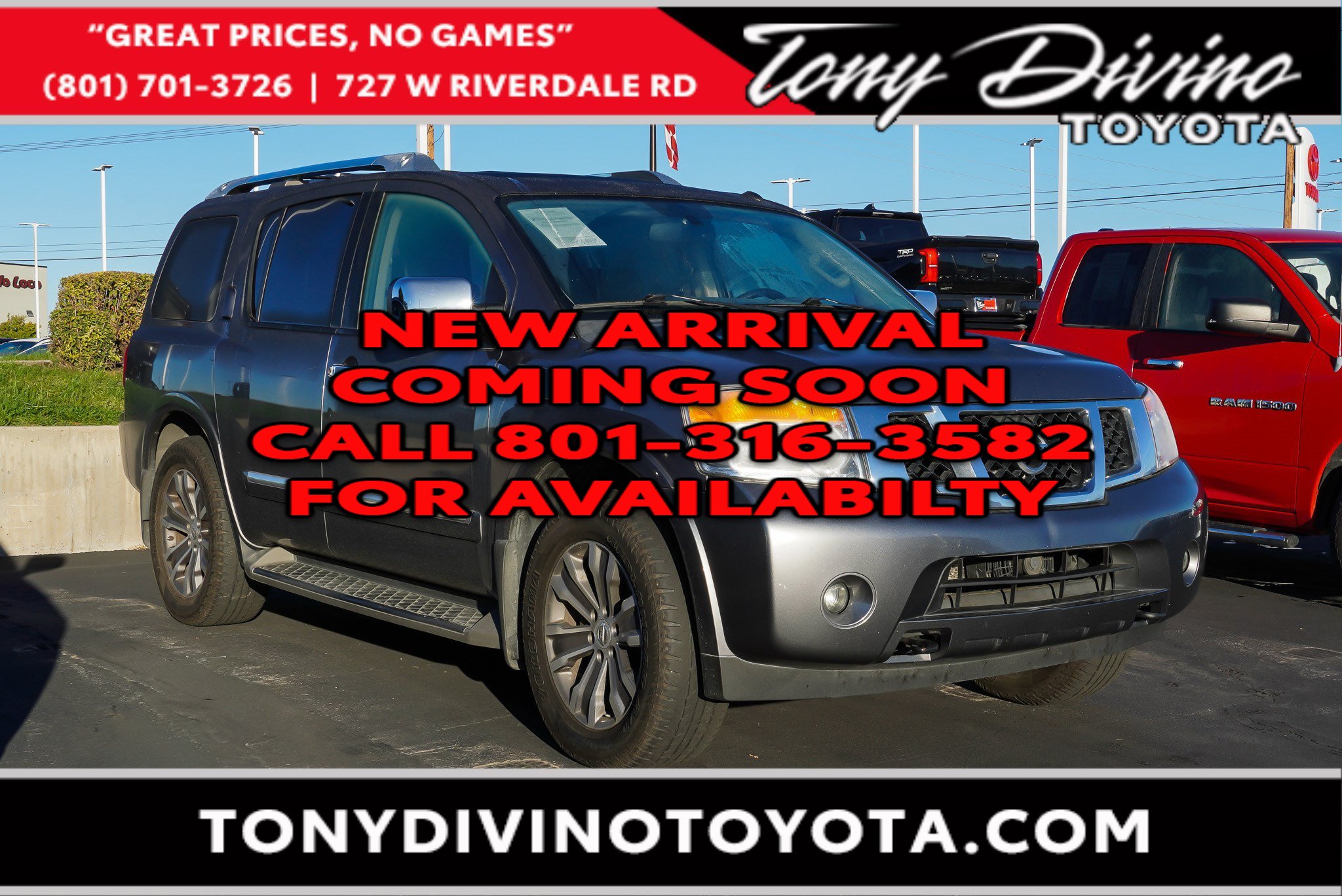 Used 2015 Nissan Armada SL w/ Moonroof Package AWD/4WD image 1