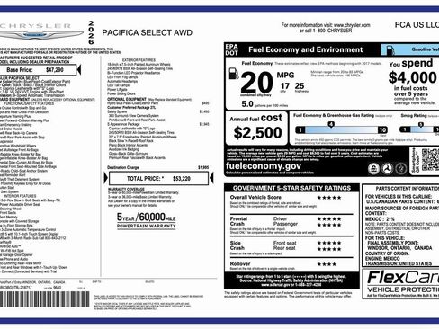 New 2026 Chrysler Pacifica Select image 2