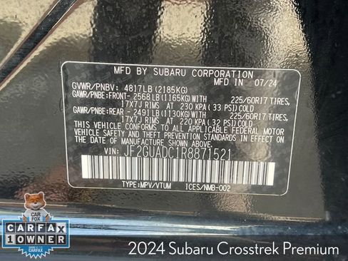 Used 2024 Subaru Crosstrek 2.0i Premium AWD/4WD image 31