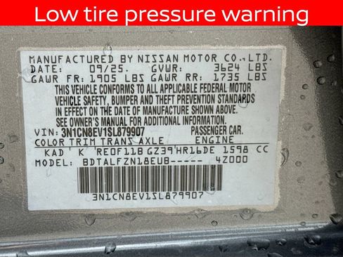 Used 2025 Nissan Versa SV w/ Trunk Package FWD image 28