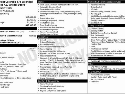 Used 2020 Chevrolet Colorado Z71 image 2