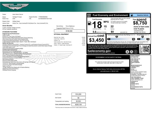 New 2026 Aston Martin V8 Vantage S image 6