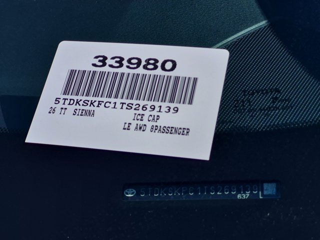 Certified 2026 Toyota Sienna LE AWD/4WD image 18