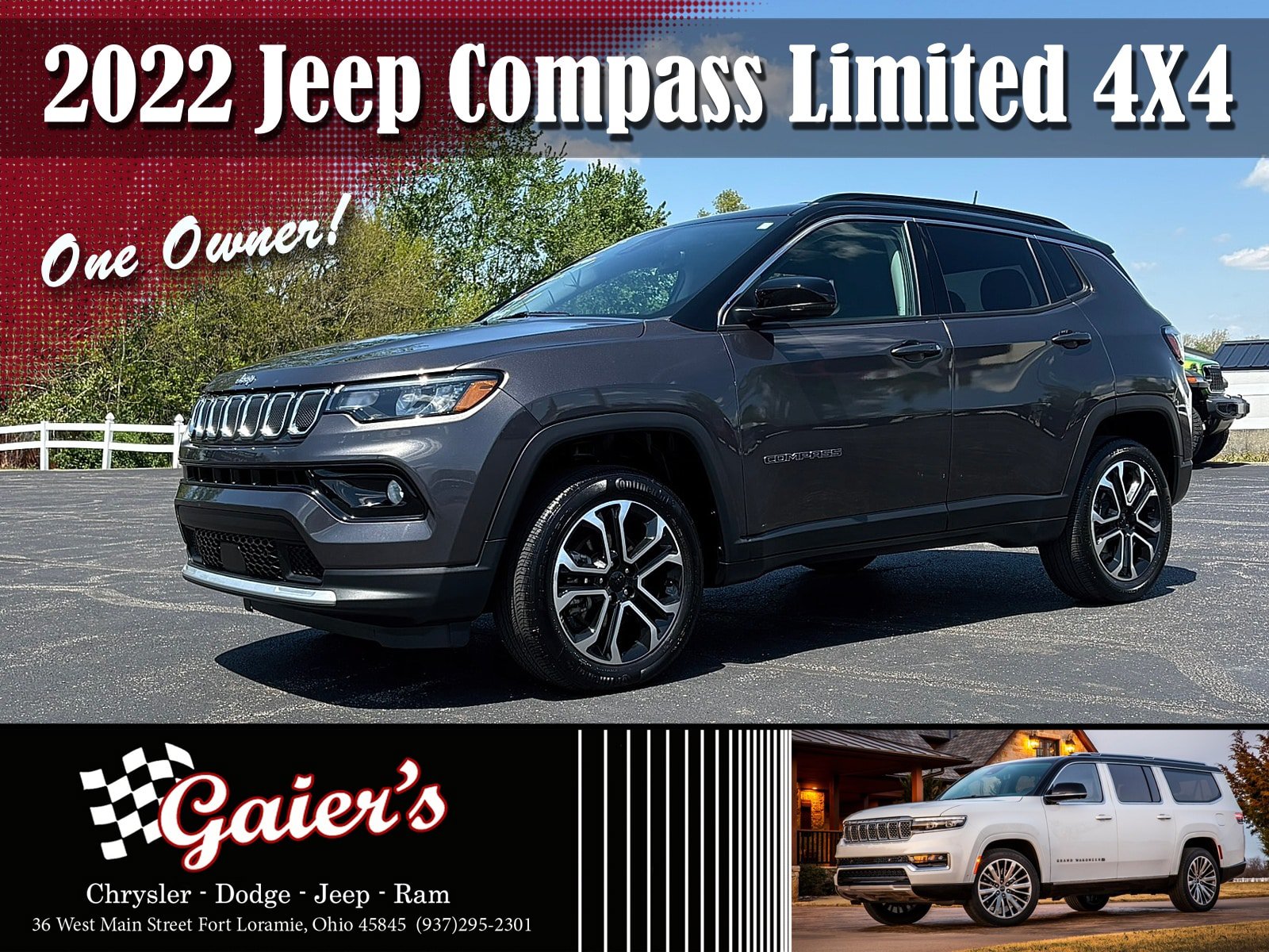 Used 2022 Jeep Compass Limited AWD/4WD image 1