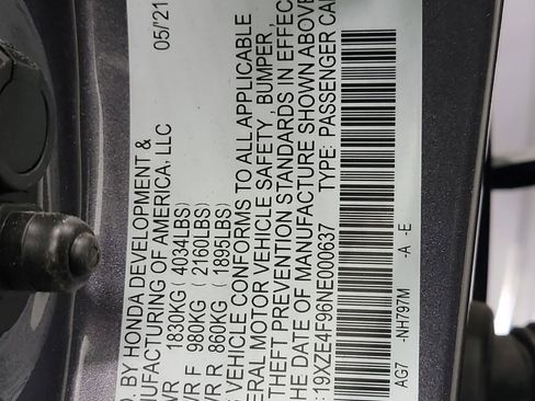 Certified 2022 Honda Insight Touring image 33