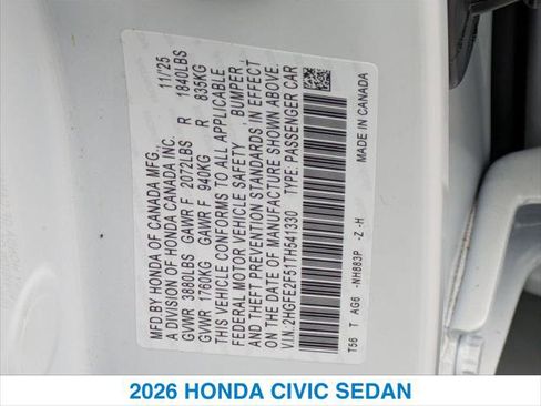 New 2026 Honda Civic Sport image 26