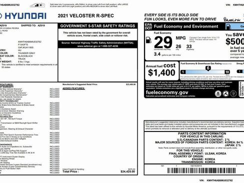 Used 2021 Hyundai Veloster Turbo R-Spec image 4
