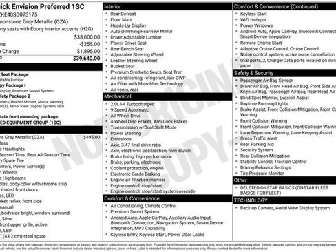 Certified 2025 Buick Envision Preferred image 40