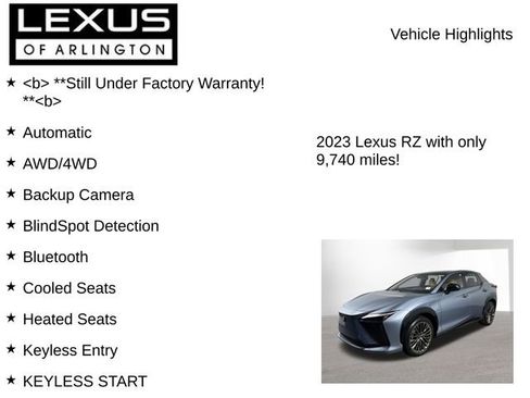 Used 2023 Lexus RZ 450e Premium image 7