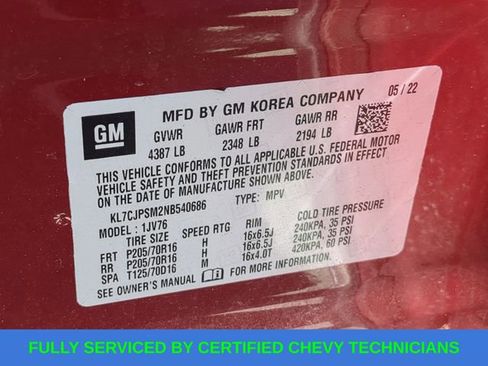 Used 2022 Chevrolet Trax LT w/ Driver Confidence Package AWD/4WD image 52