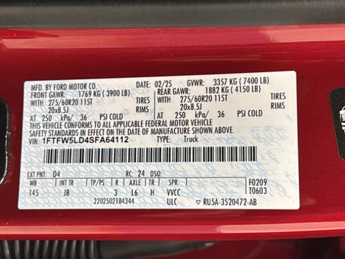 Used 2025 Ford F150 Lariat w/ Equipment Group 501A Mid AWD/4WD image 27