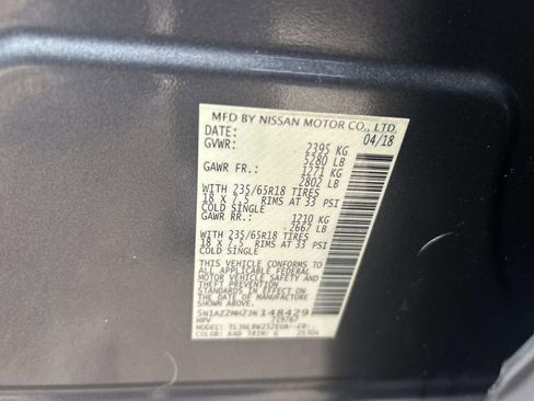 Used 2018 Nissan Murano SL w/ Moonroof Package image 33