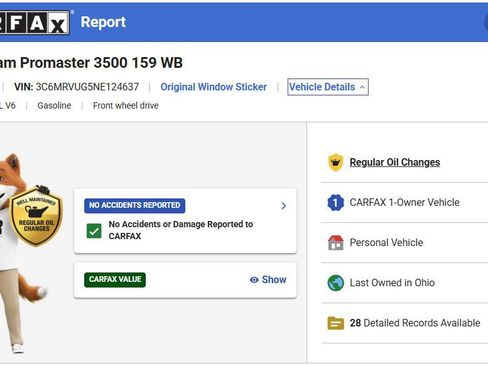 Used 2022 RAM ProMaster 3500 w/ RV Ready Prep Package FWD image 33