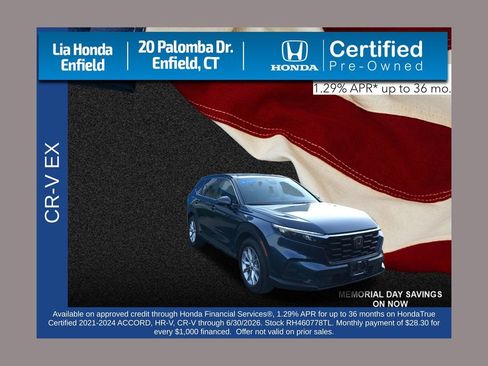 Certified 2024 Honda CR-V EX image 1