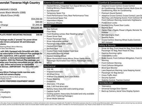 Used 2023 Chevrolet Traverse High Country AWD/4WD image 4