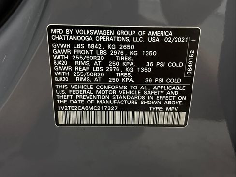 Used 2021 Volkswagen Atlas Cross Sport SEL Premium AWD/4WD image 28