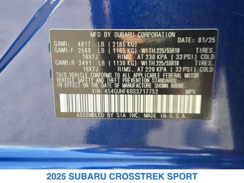 Used 2025 Subaru Crosstrek 2.5i Sport AWD/4WD image 31