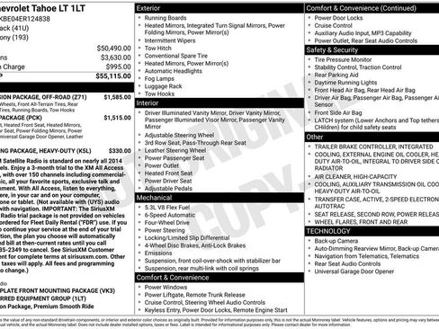 Used 2014 Chevrolet Tahoe LT w/ Suspension Package, Off-Road image 11