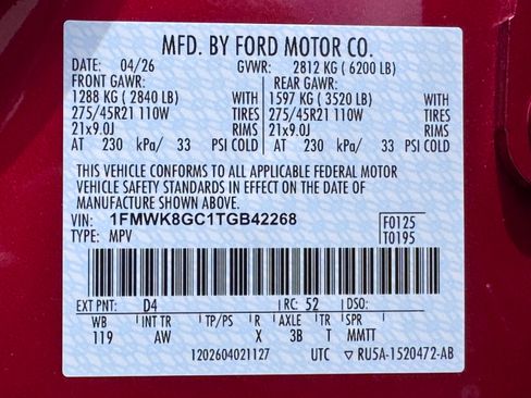 New 2026 Ford Explorer ST w/ Sun And Sound Package AWD/4WD image 14