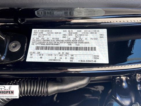 New 2025 Ford F150 Tremor w/ Equipment Group 402A High image 13