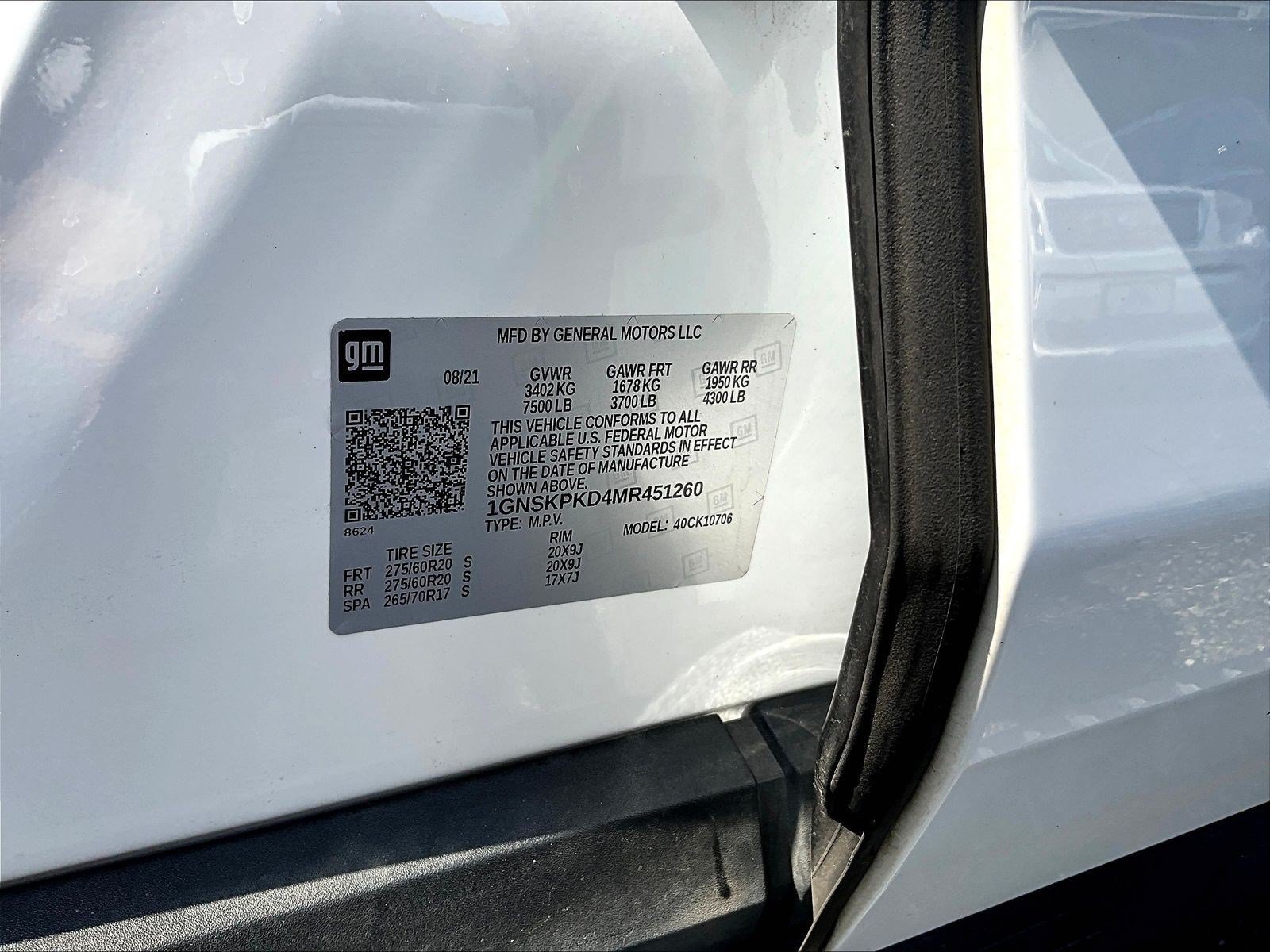 Used 2021 Chevrolet Tahoe Z71 w/ Rear Media and Nav Package AWD/4WD image 19