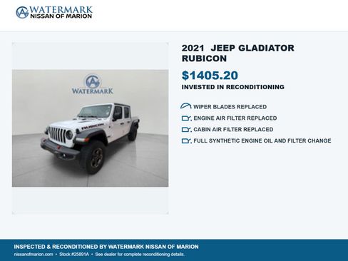 Used 2021 Jeep Gladiator Rubicon AWD/4WD image 3