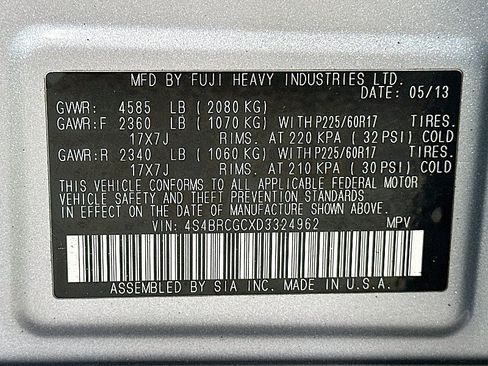 Used 2013 Subaru Outback 2.5i Premium AWD/4WD image 32