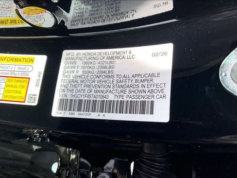 New 2026 Honda Accord SE image 20