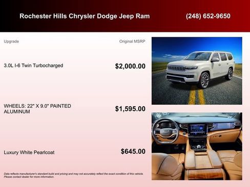 Certified 2022 Jeep Grand Wagoneer Series III AWD/4WD image 6