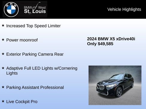 Used 2024 BMW X5 xDrive40i w/ Premium Package AWD/4WD image 16