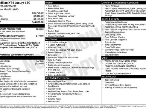 Certified 2023 Cadillac XT4 Luxury w/ Cold Weather Package AWD/4WD image 18