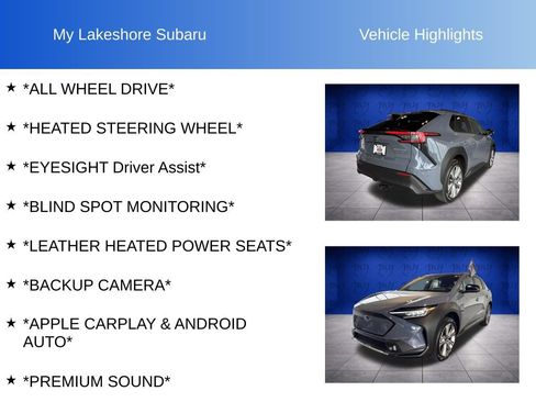 Certified 2023 Subaru Solterra AWD image 6