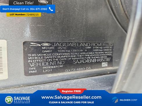 Used 2017 Jaguar XE Premium RWD image 16