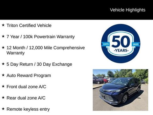 Used 2021 Toyota Sienna XLE AWD/4WD image 5