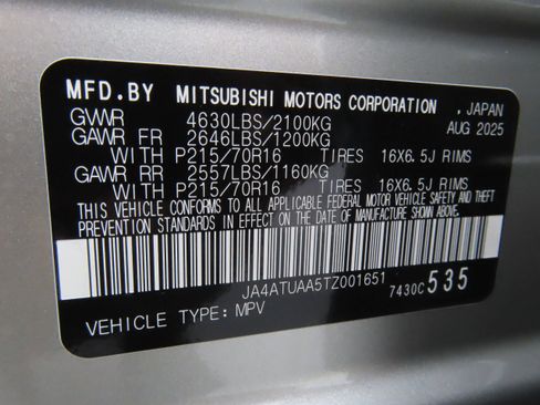 New 2026 Mitsubishi Eclipse Cross ES image 25