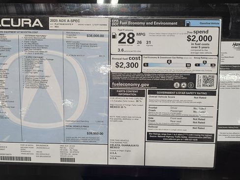 Used 2025 Acura ADX A-Spec FWD image 35