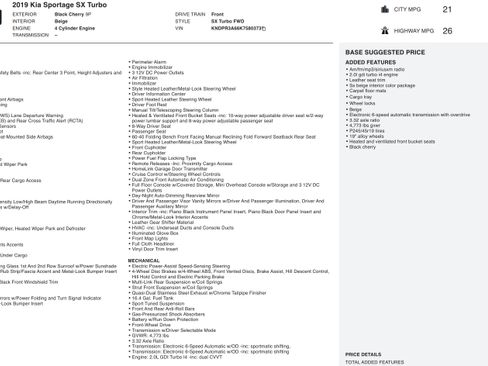 Used 2019 Kia Sportage SX image 4