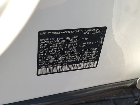 Used 2024 Volkswagen Atlas Peak Edition SE AWD/4WD image 38