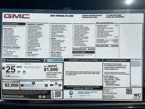 New 2026 GMC Terrain AT4 w/ Convenience Package III AWD/4WD image 21
