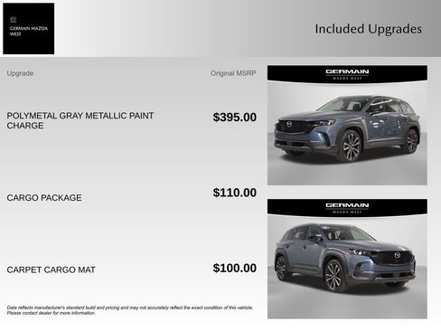 Used 2023 MAZDA CX-50 AWD 2.5 S w/ Cargo Package image 11