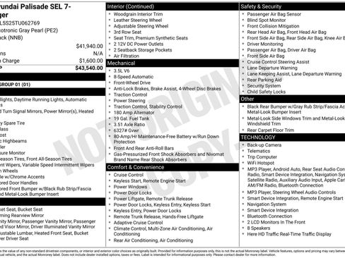 Used 2026 Hyundai Palisade SEL FWD image 42