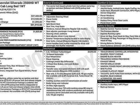 Used 2020 Chevrolet Silverado 2500 W/T w/ WT Convenience Package image 9