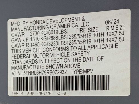 Certified 2024 Honda Odyssey Sport image 33