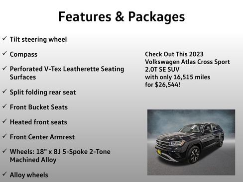 Used 2023 Volkswagen Atlas Cross Sport SE AWD/4WD image 21